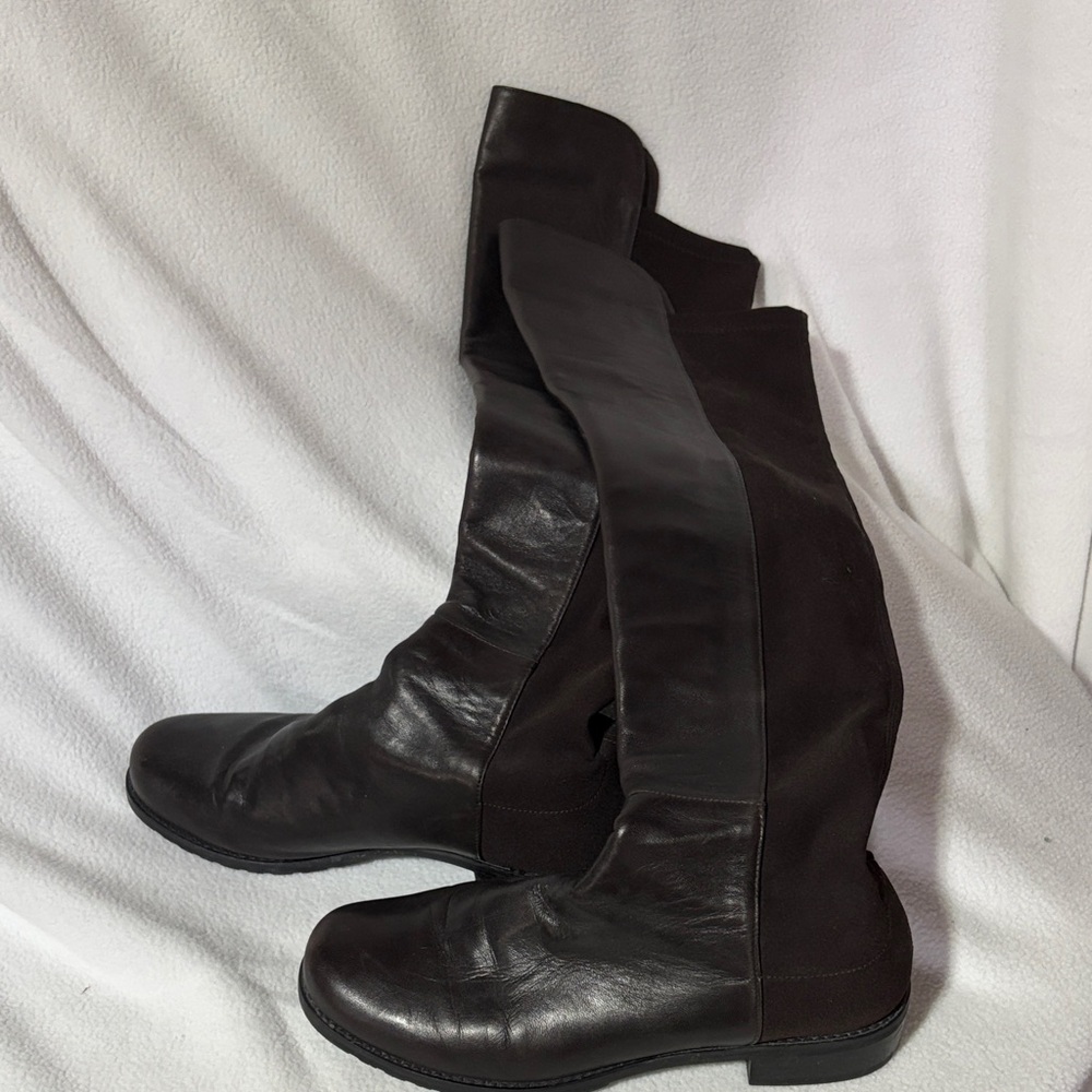 Stuart Weitzman Women's Brown Leather Boots